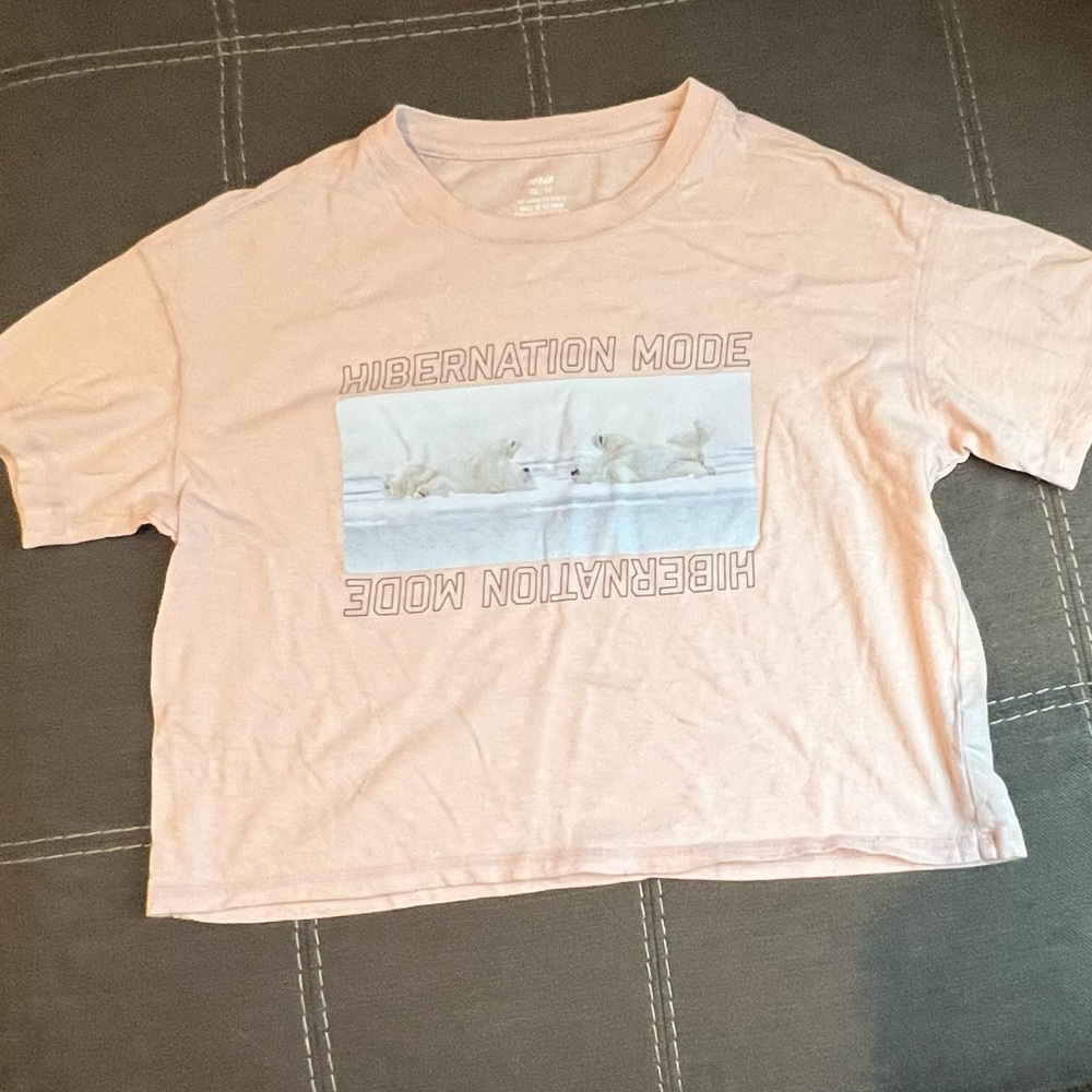 Aerie Light Pink Graphic Tee